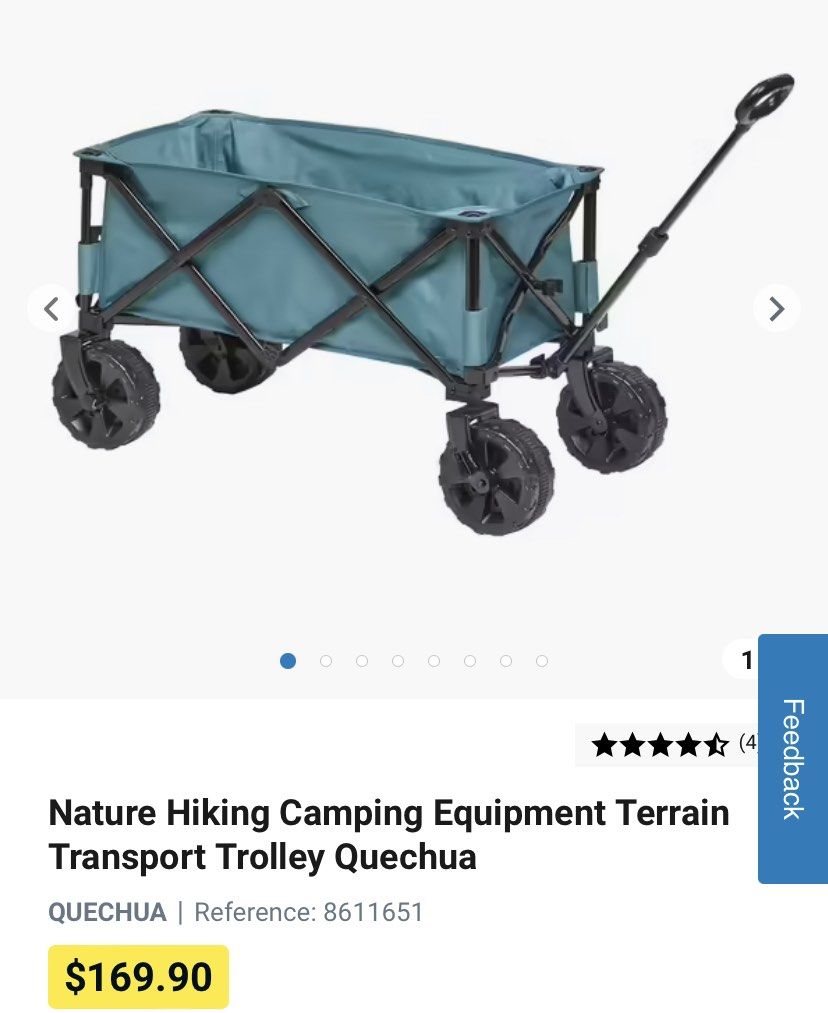 Decathlon beach trolley, Sports Equipment, Hiking & Camping on Carousell