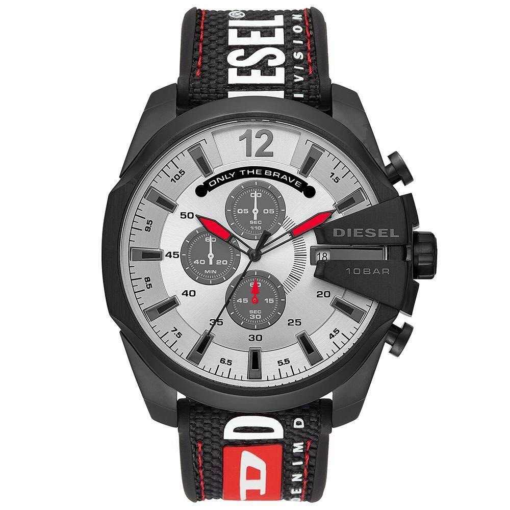 Diesel Mega Chief Chronograph Nylon Quartz DZ4512 100M Men s Watch Men s Fashion Watches Accessories Watches on Carousell