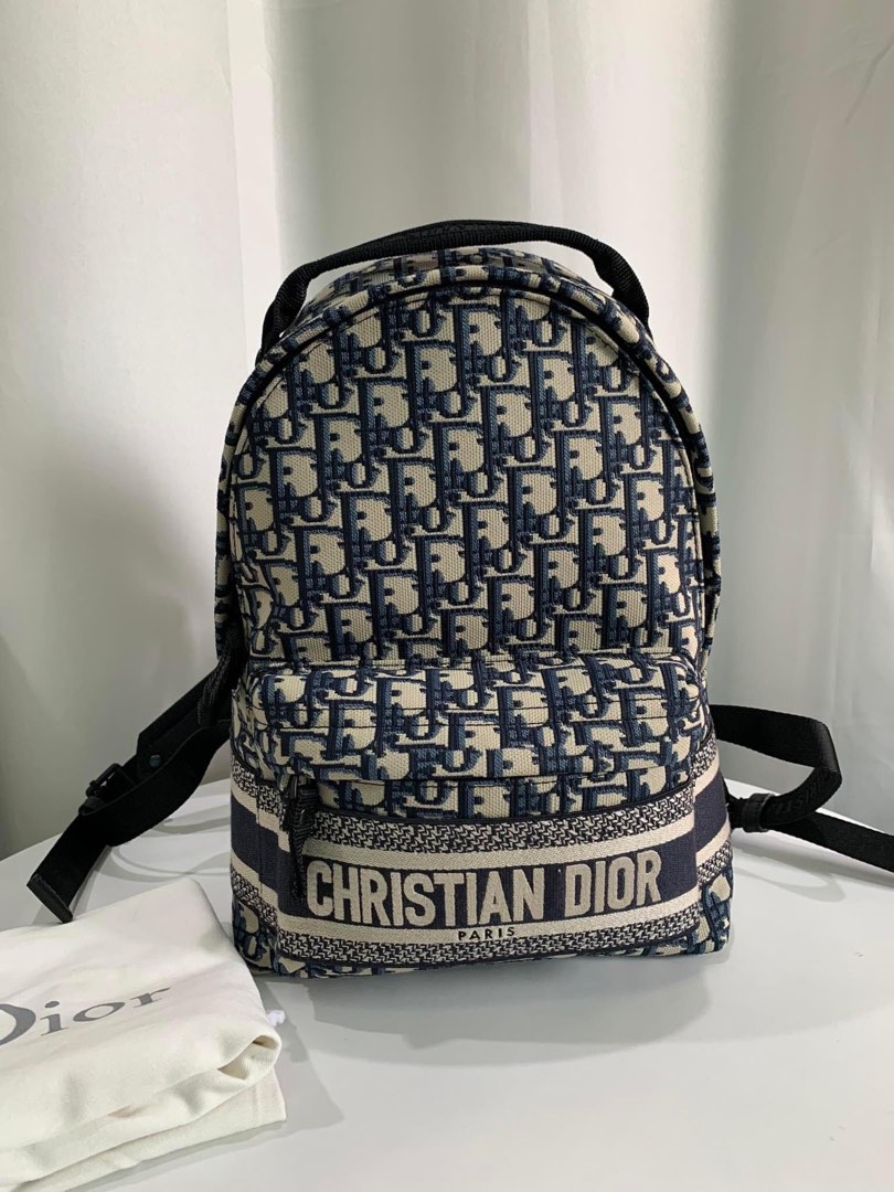 Dior backpack size 24x30x12cm on Carousell