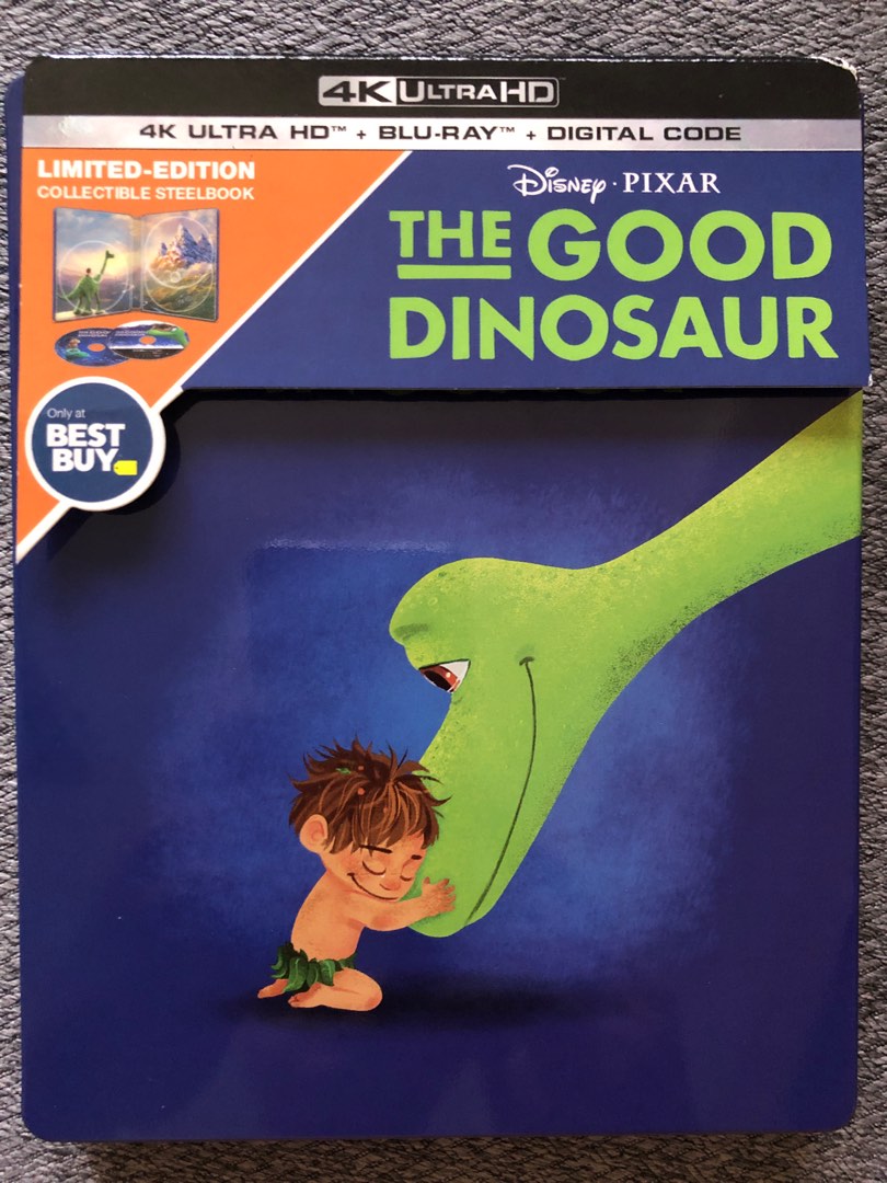 Disney'S The Good Dinosaur 4K Blu Ray Steelbook, Hobbies & Toys, Music &  Media, Cds & Dvds On Carousell