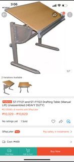 Drafting tables bought from National Bookstore