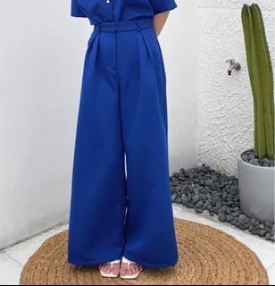 Electric Blue Culotte / Pants / Longpants / Kulot Biru / Wide leg Pants