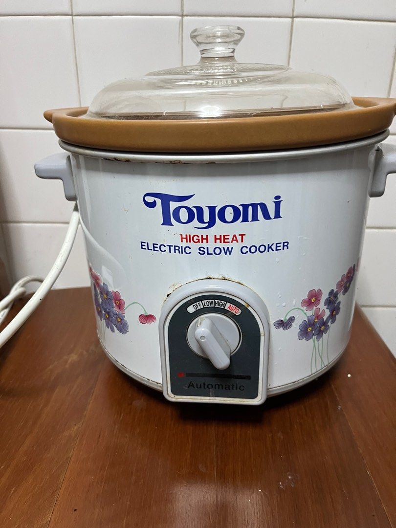 Electric slow cooker toyomi 3.2 l, TV & Home Appliances, Kitchen