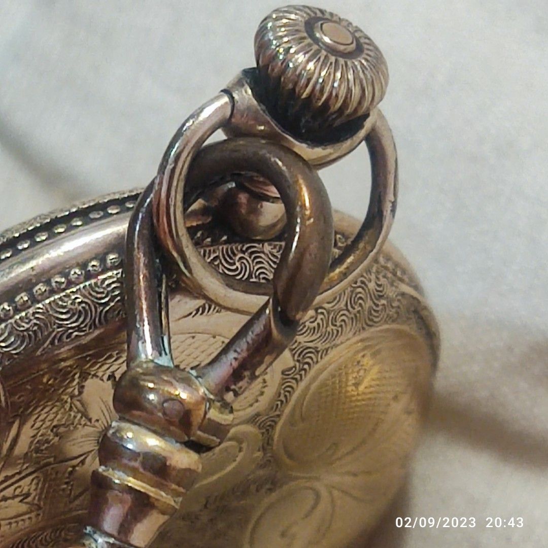 Elgin Pocket Watch (Category: Men's Watches) located in General Trias. Submitted by elcombo (Listing ID 1252526996, Image 2). Description: Authentic Elgin De susi Gold plaque 35mm Working condition.