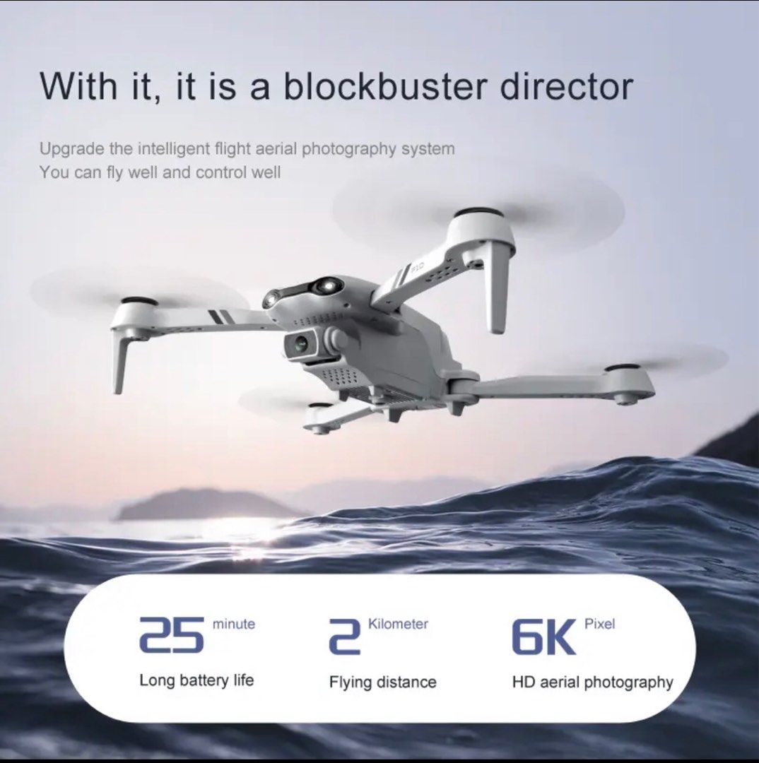 F10 RC Helicopters Drone VR 4K/6K HD Smart Follow Me Aerial Photography Folding Quadcopter With Dual Camera Free Return62863063473027114