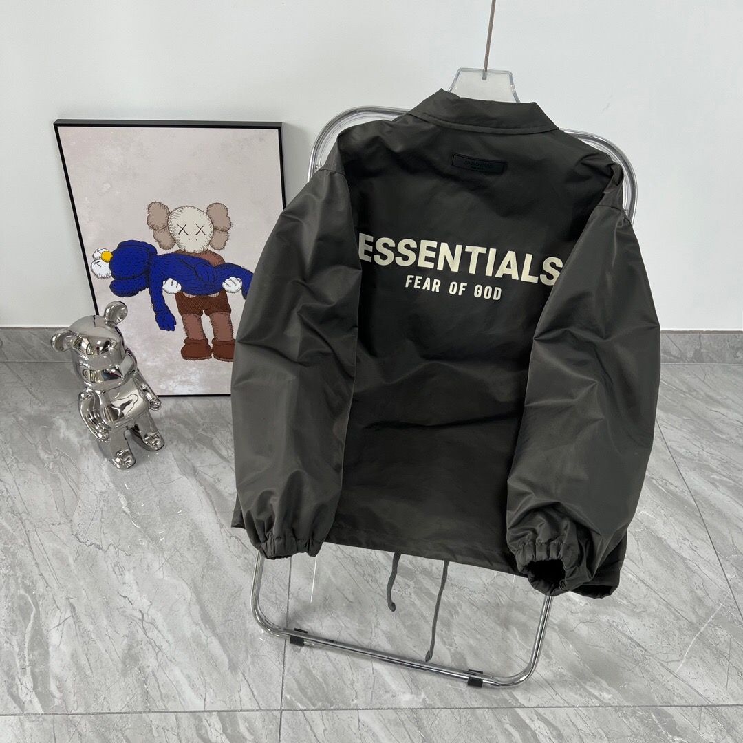 essentials Coach Jacket Taupe artfive .jp