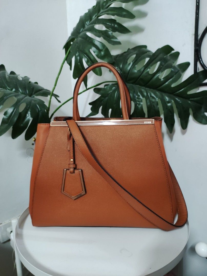 Fendi Brown Leather Mini 2Jours Tote Luxury Bags Wallets on Carousell