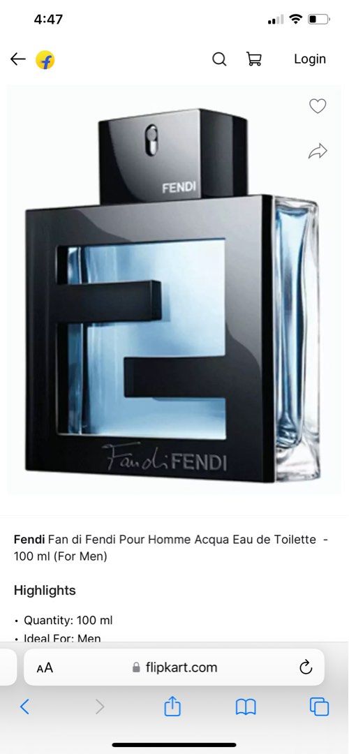 Fendi pour homme acqua top