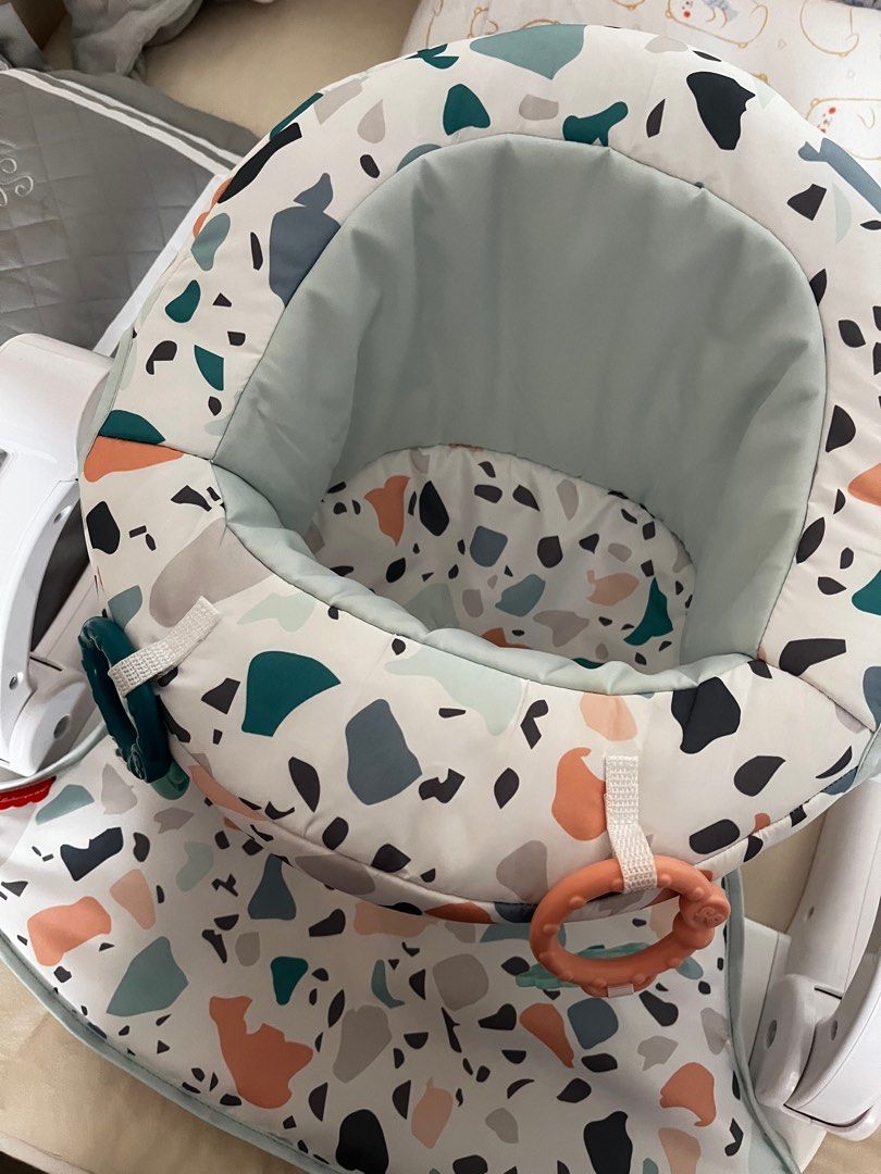Fisher-Price Sit-Me-Up Floor Seat Pacific Pebble, portable baby