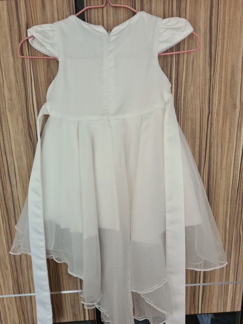 Flower girl white dress size 4