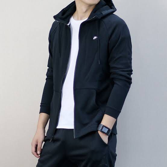Nike black nsw modern hooded jacket on sale