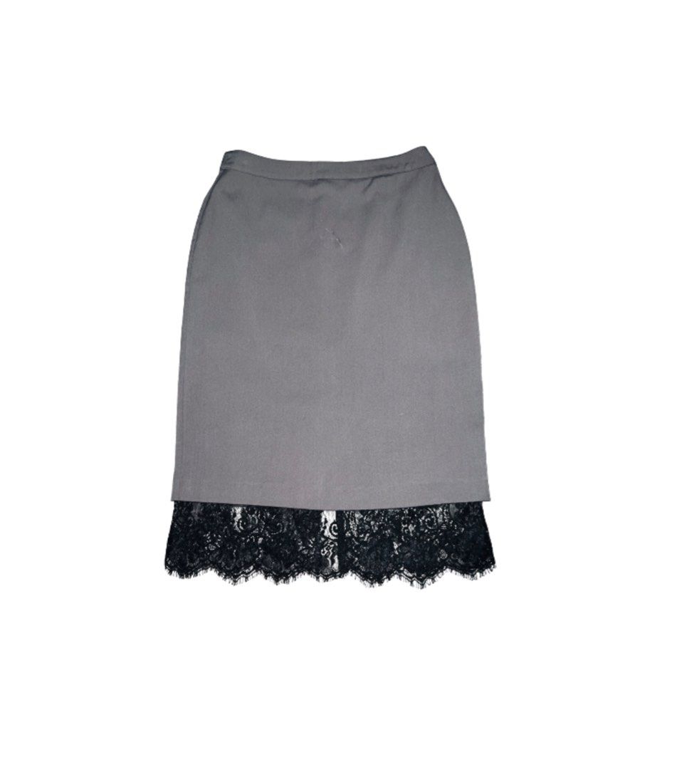 Grey skirt forever 21 top