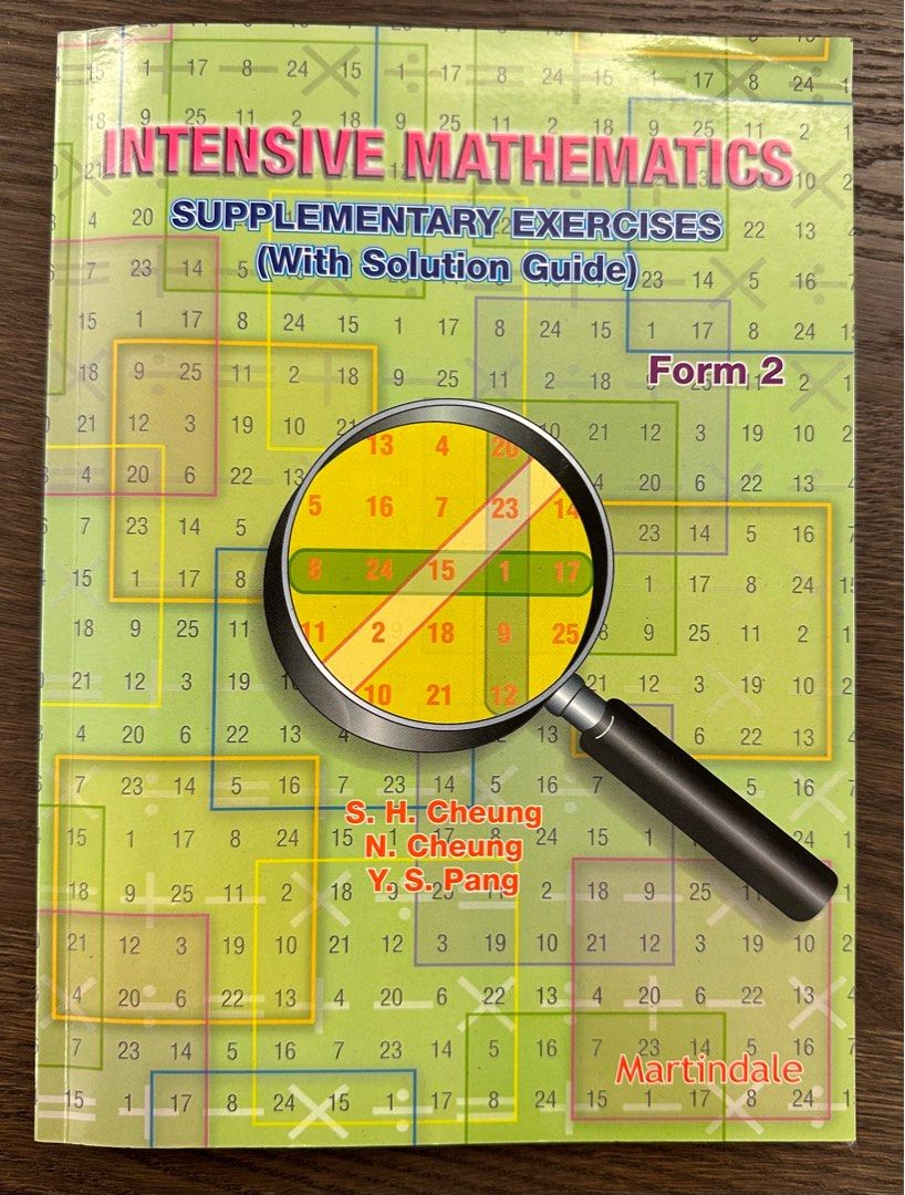 Form 2 - Intensive mathematics supplementary exercise from Martindale ...