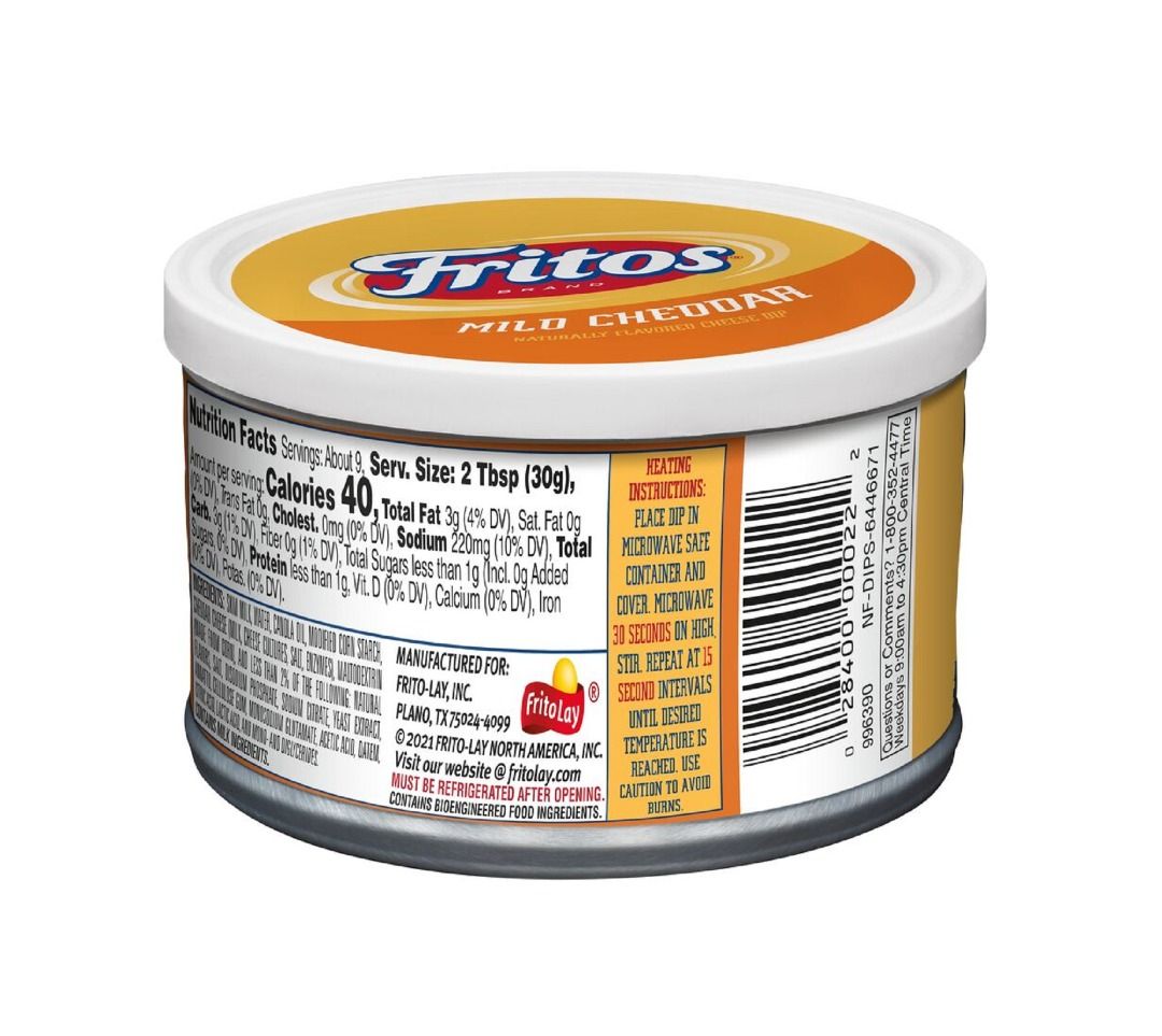 Fritos Brand Mild Cheddar Flavored Cheese Dip 9 oz on Carousell
