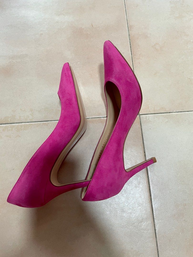 Gianvito rossi pink suede pumps sales