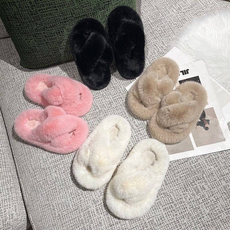 Children's sales fluffy sliders