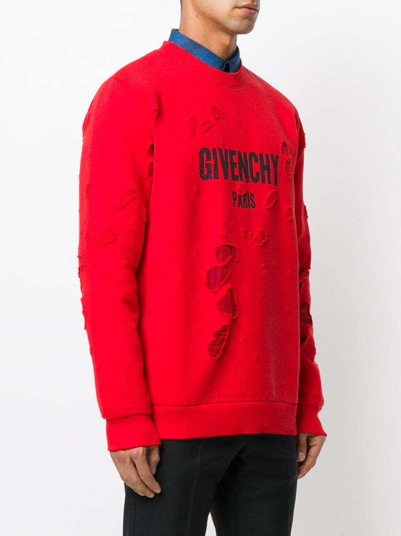 Givenchy sweater distressed sales