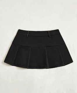 gorpcore grunge high waist flap pocket pleated mini skirt