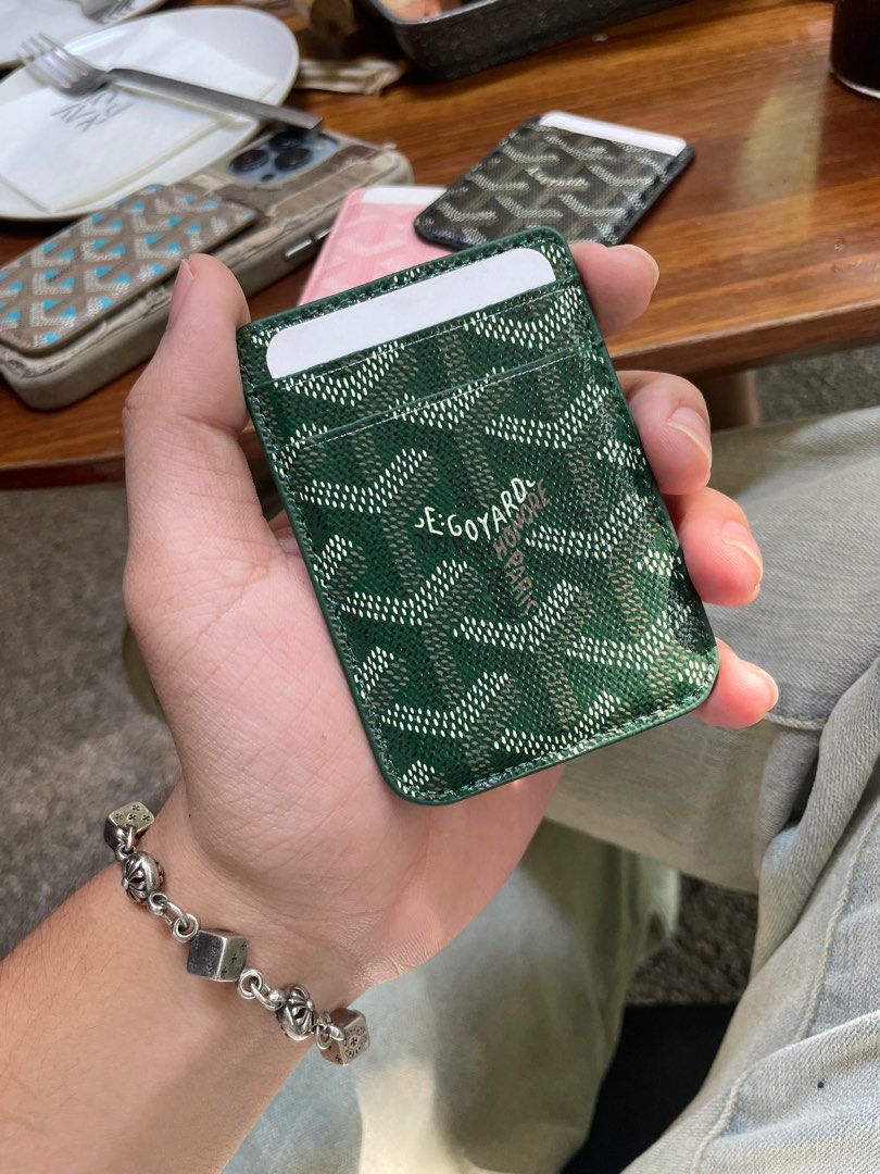 Green Goyard iPhone Case (Magsafe)