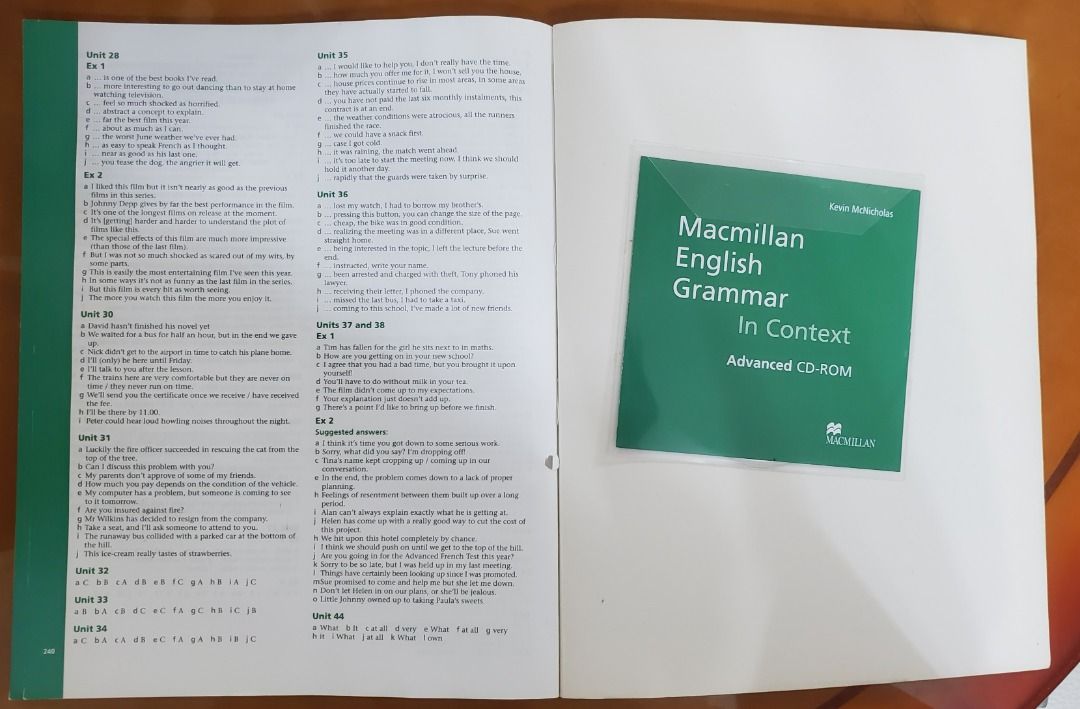 Grammar 練習 MEG Macmillan English Grammar (DSE IELTS English), 興趣及遊戲, 書本 ...