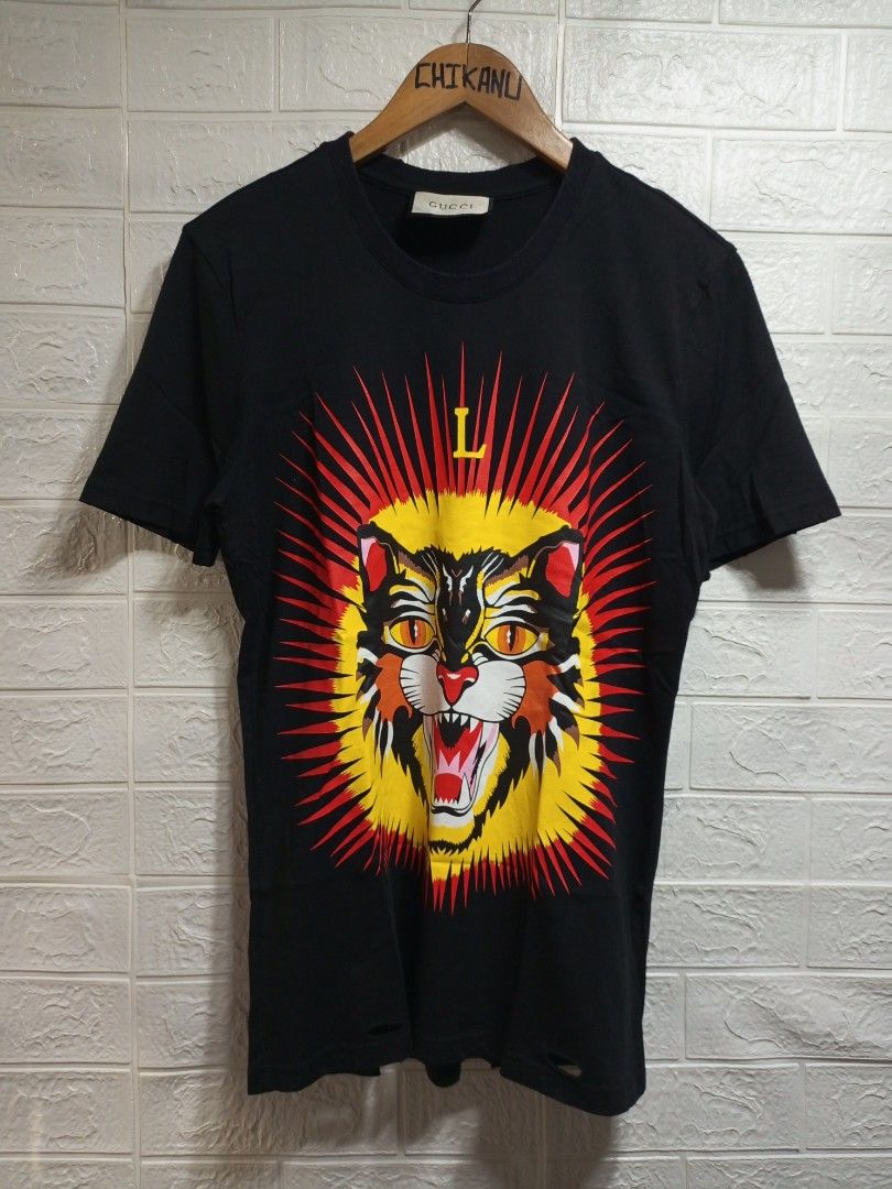 Gucci angry cat t shirt sales