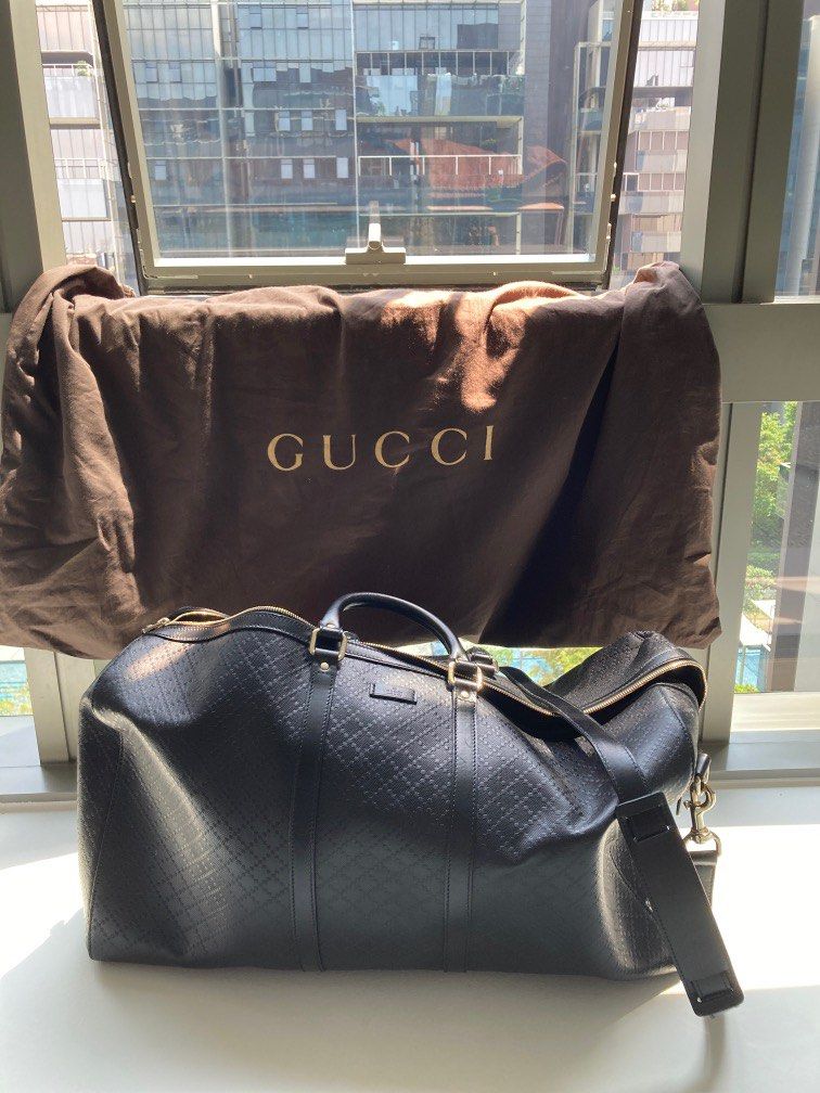 Gucci signature leather top duffle