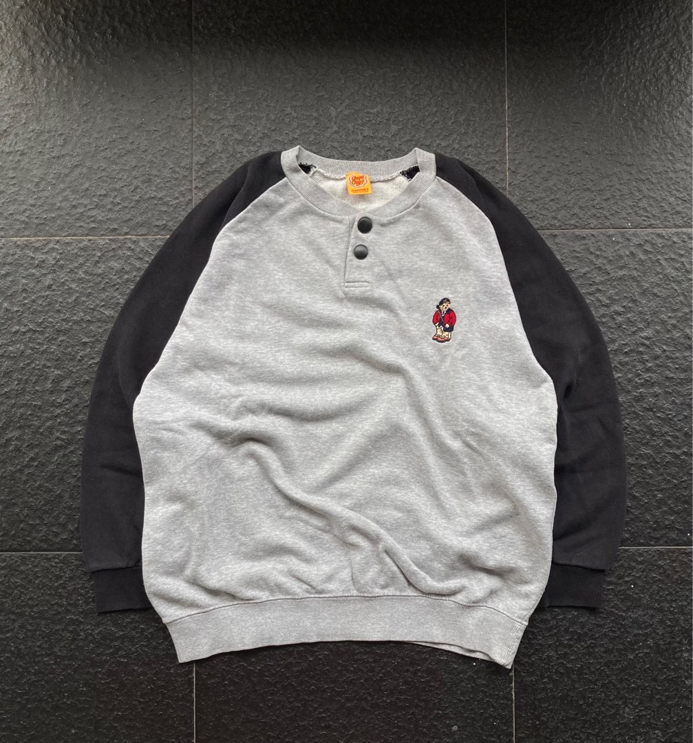 HALF BUTTON SWEATSHIRT