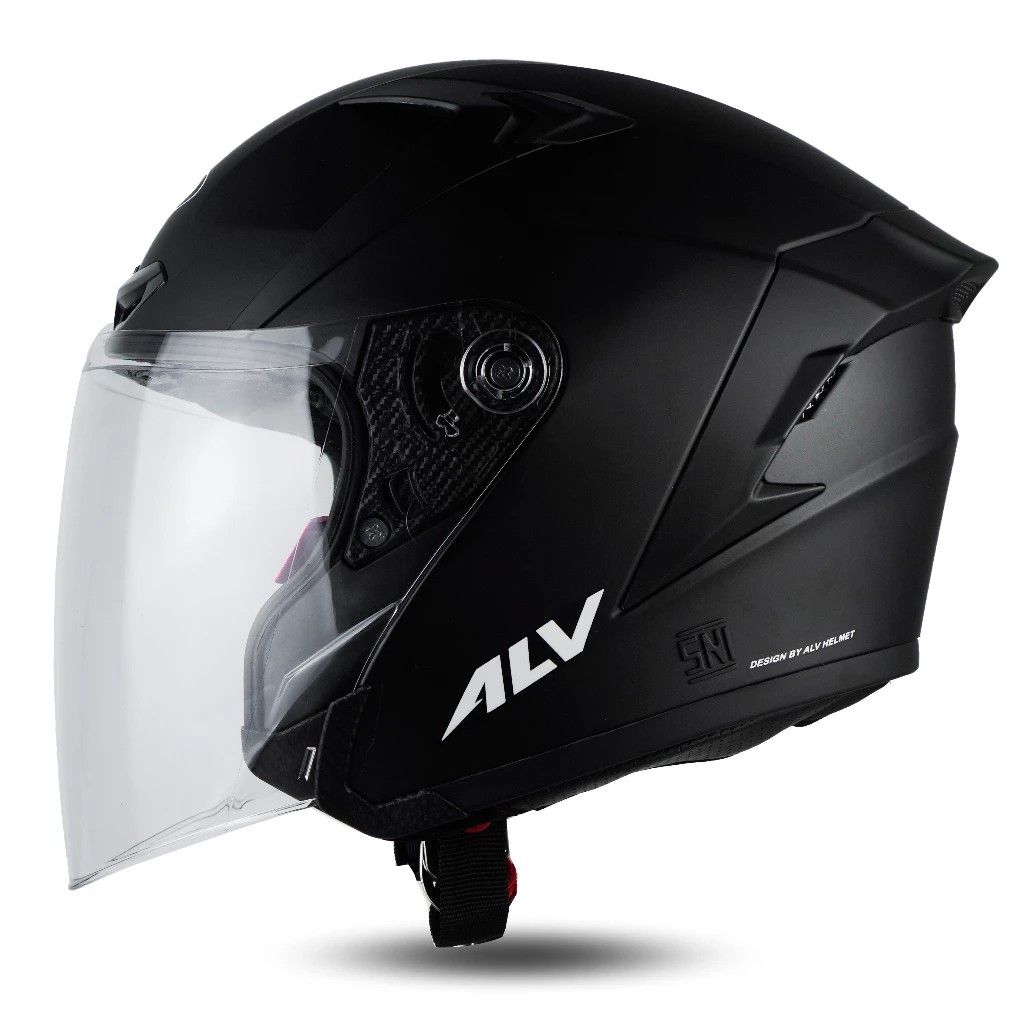 Helm Half Face ALV Ultron Kekinian Kaca Silver SNI Motor di Carousell