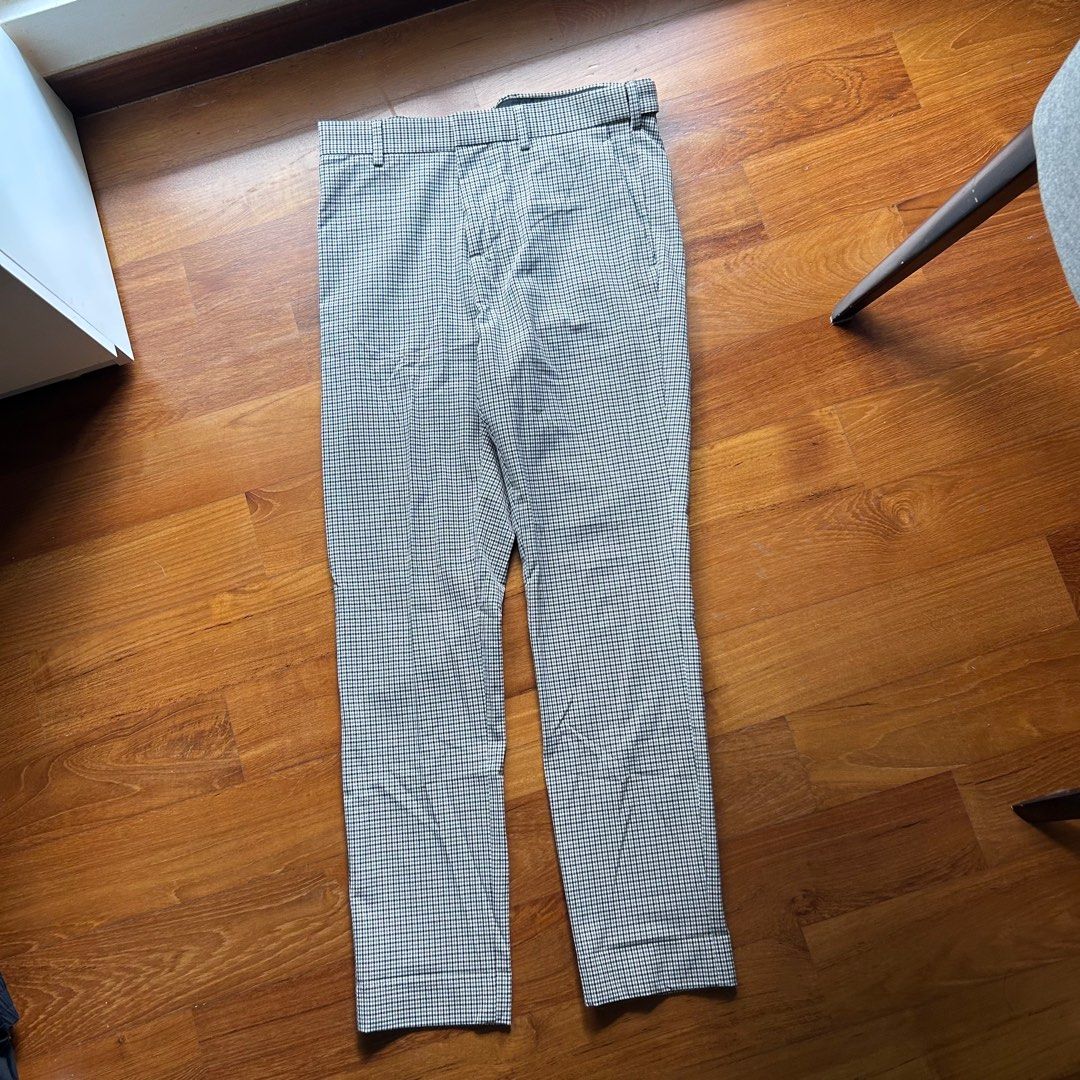 H&m checkered deals pants mens