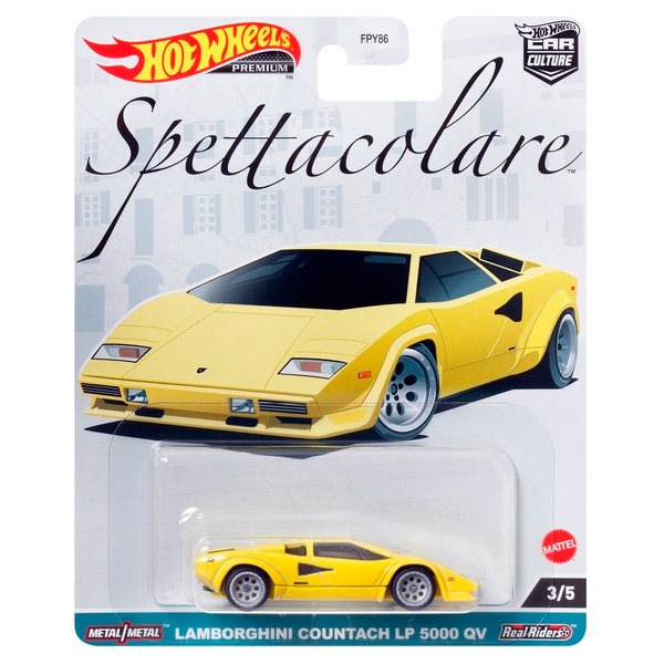 Hotwheels 2023 Spettacolare Lamborghini Countach LP 5000 QV Premium Car  Culture Rare Hot Wheels European Racing, Hobbies  Toys, Toys  Games on  Carousell