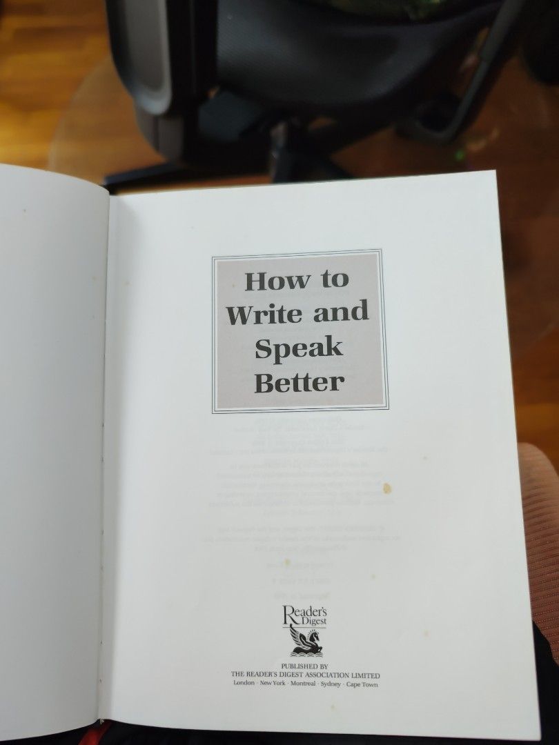 How to speak and write better by Readers Digest, Hobbies & Toys, Books ...