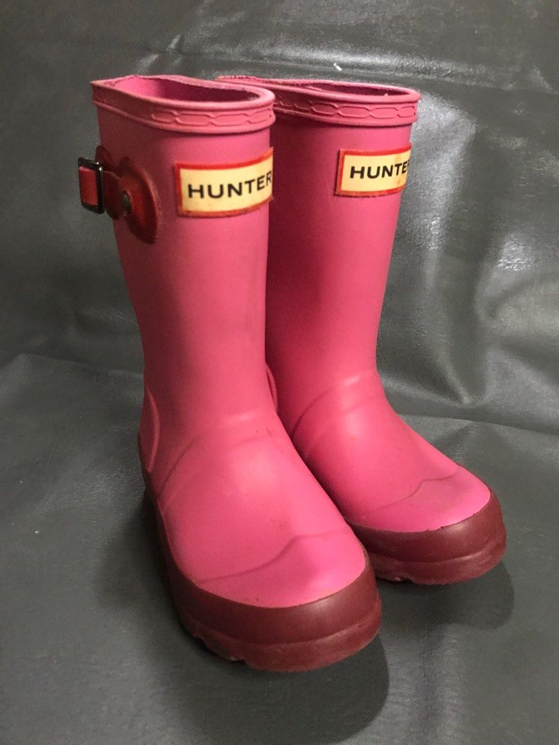 Hunter Boots for Kids Rain Wellies Babies Kids Babies Kids Fashion on Carousell