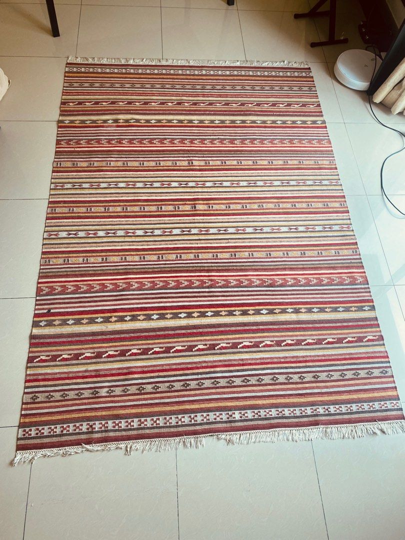 IKEA Kattrup rug flatwoven/handmade (170cm x240cm), Furniture & Home
