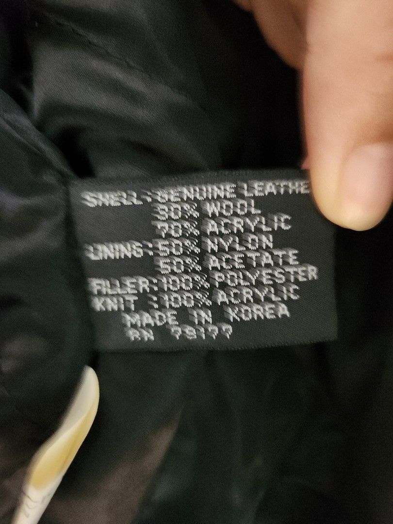 Jacket (Category: Coats, Jackets and Outerwear) located in Singapore. Submitted by captain_mellow (Listing ID 1252417205, Image 7). Description: lightly used hard rock cafe jacket shell is genuine leather please see photo for material combinations.
