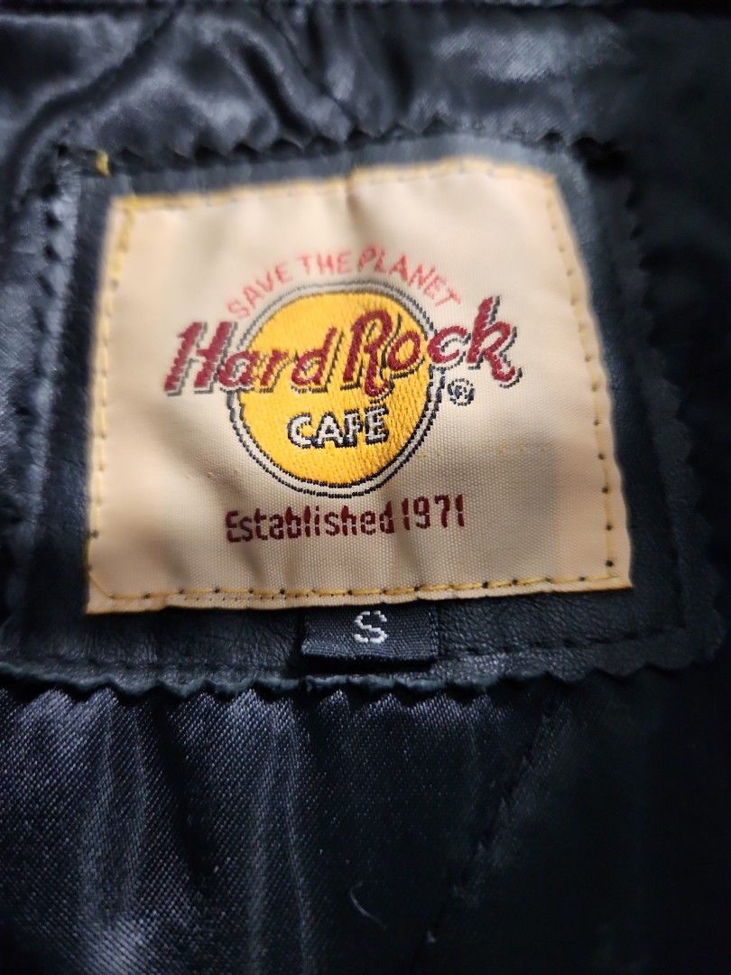 Jacket (Category: Coats, Jackets and Outerwear) located in Singapore. Submitted by captain_mellow (Listing ID 1252417205, Image 4). Description: lightly used hard rock cafe jacket shell is genuine leather please see photo for material combinations.