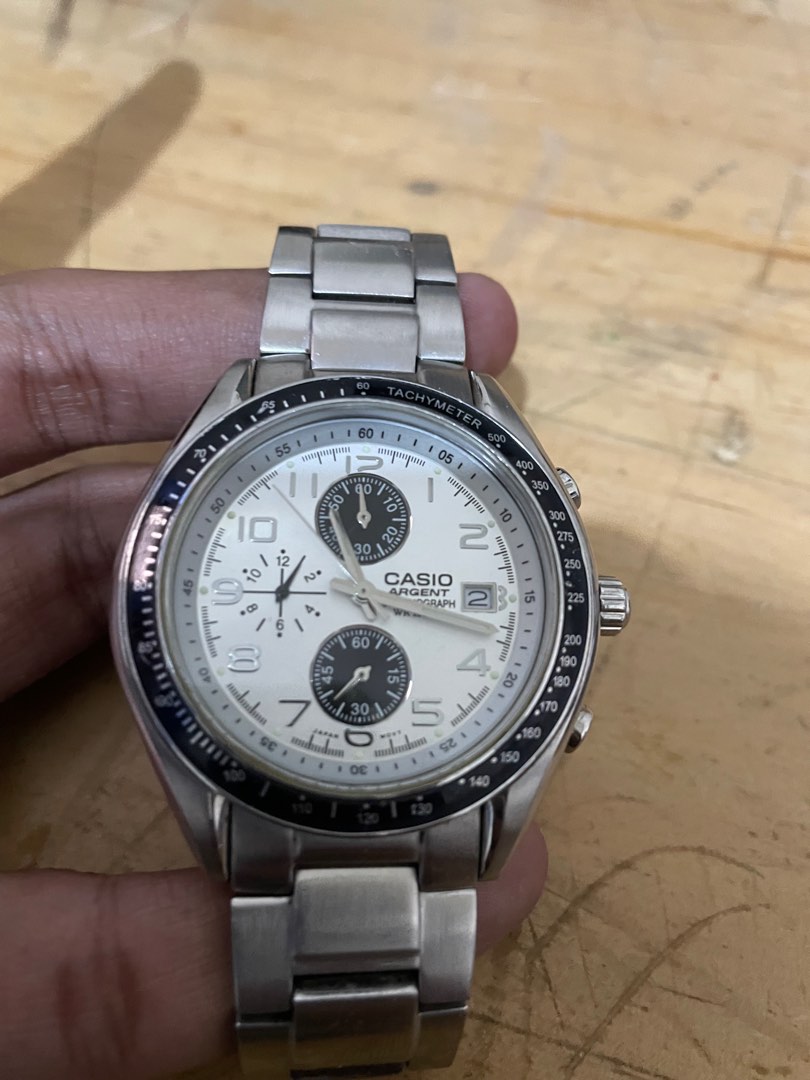 Jam Casio Chronograph Full Original Fesyen Pria Jam Tangan di