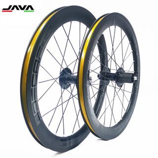 Java Decaf Cattiva 20inch 406 / 22inches 451 wheel set for folding bike | Mini velo vike | Foldable bike - Loud Hub | Installation available | Disc Brake | 8/9/10/11 speed compatible |  40mm aero alloy rim |durable  | Original price : $188 , now $95 !!