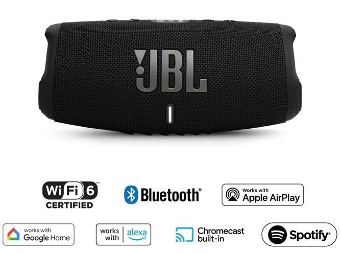 JBL Charge 5 WiFi/Bluetooth Speaker (限量版) - 黑金色, 音響器材