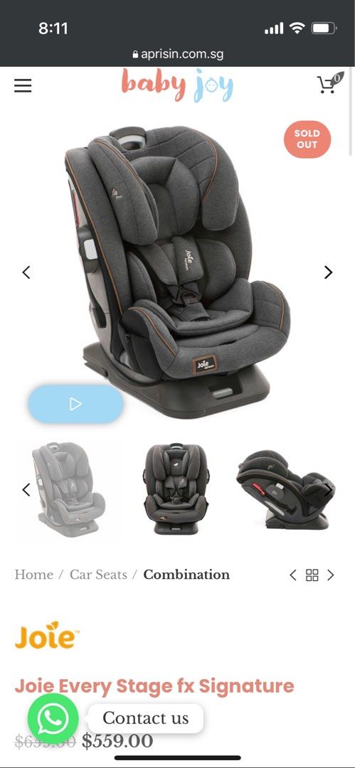 Joie every stage fx deals signature combination car seat