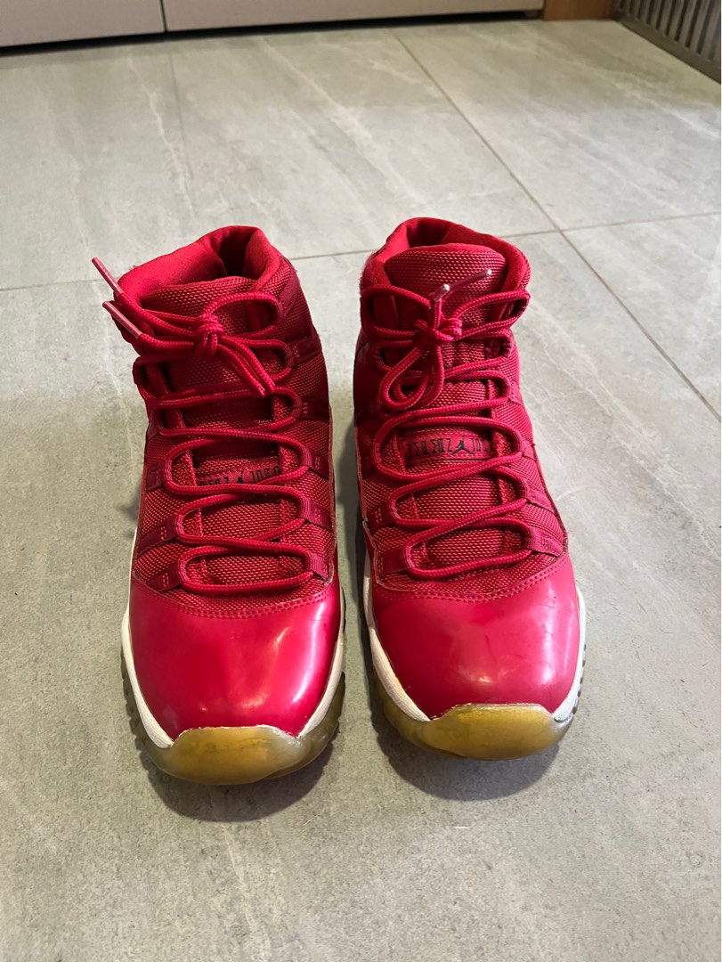 Jordan 11s Red Gum Women s Fashion Footwear Sneakers on Carousell