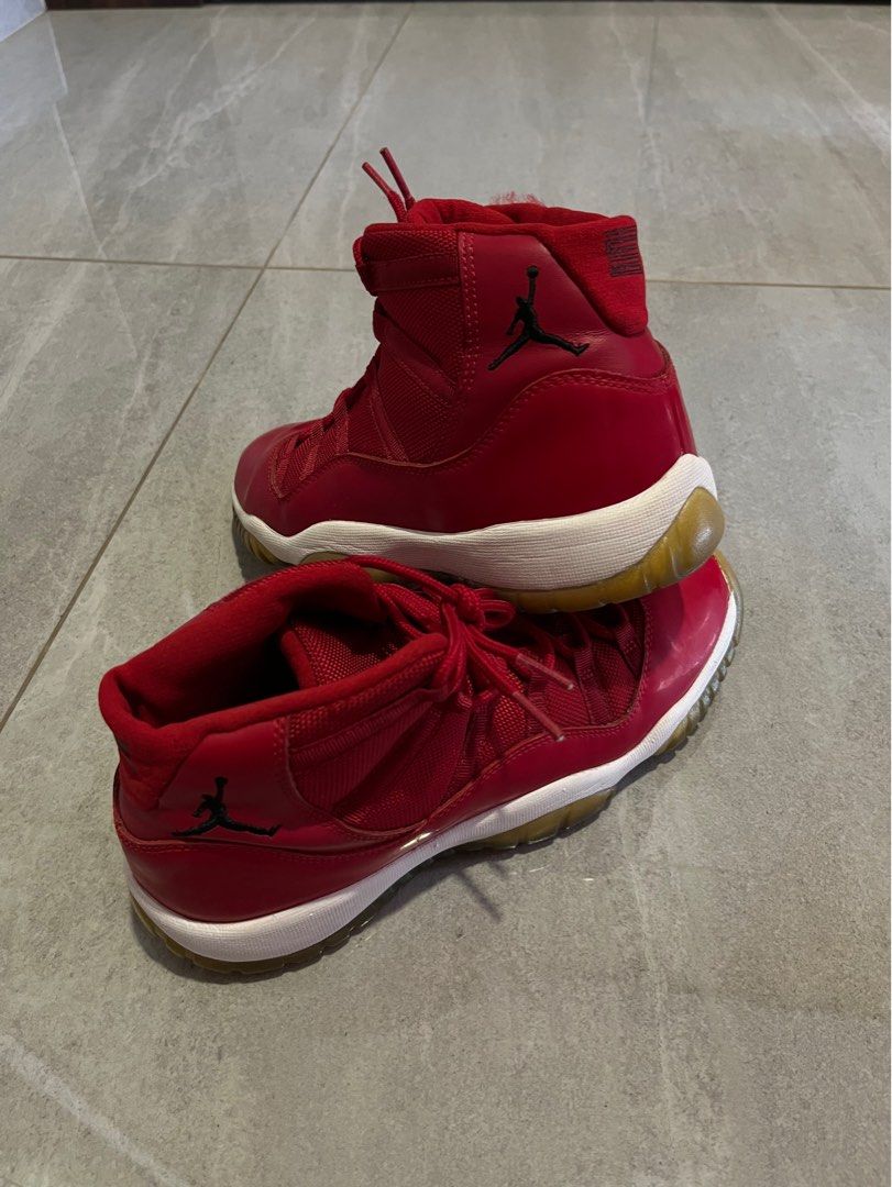 Jordan 11s Red Gum Women s Fashion Footwear Sneakers on Carousell