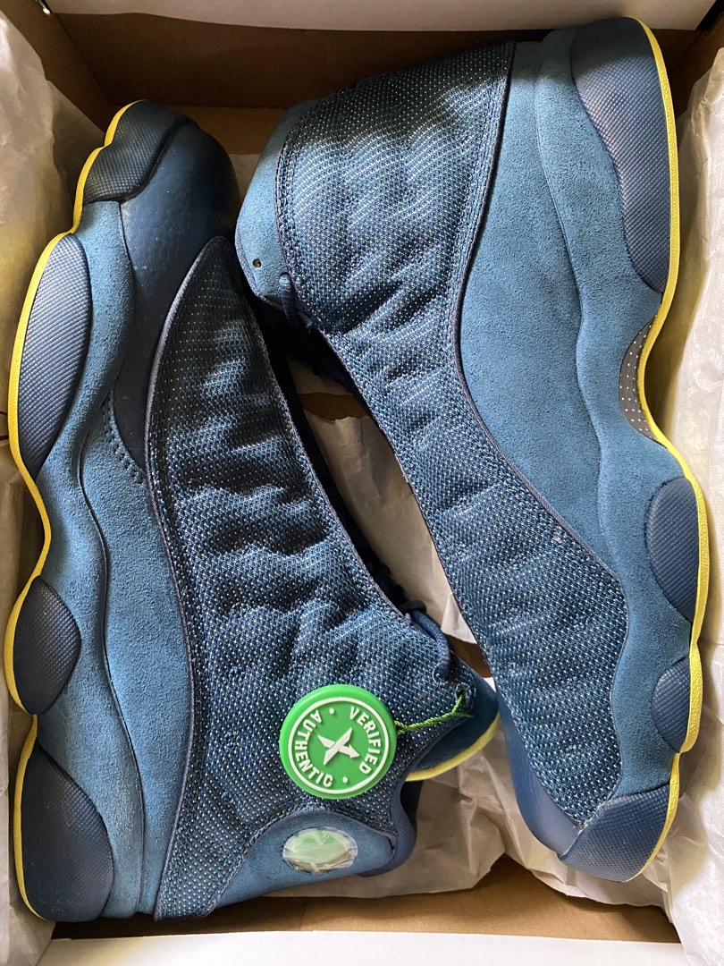 Jordan 13 Squadron Blue Men s Fashion Footwear Sneakers on Carousell