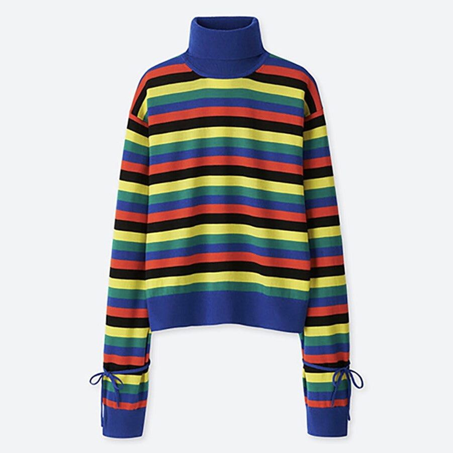 JW ANDERSON X UNIQLO Striped Turtleneck Sweater