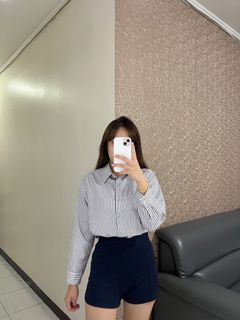 Kemeja Strip 2 Layer