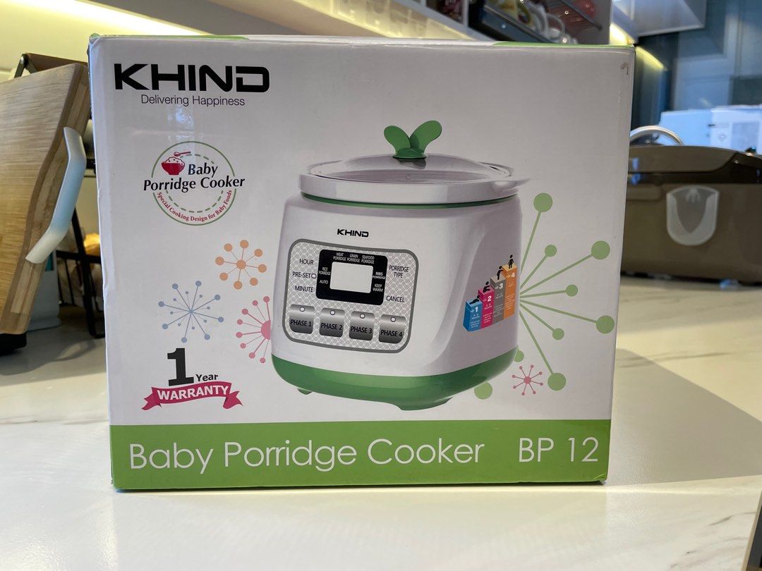 Khind Baby Porridge Cooker TV Home Appliances Kitchen