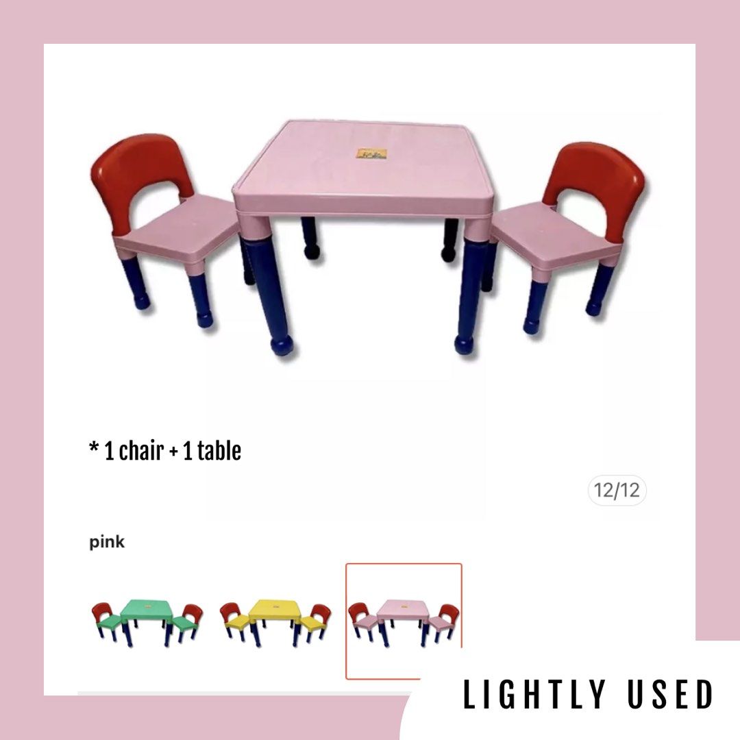 Used kids store table and chairs
