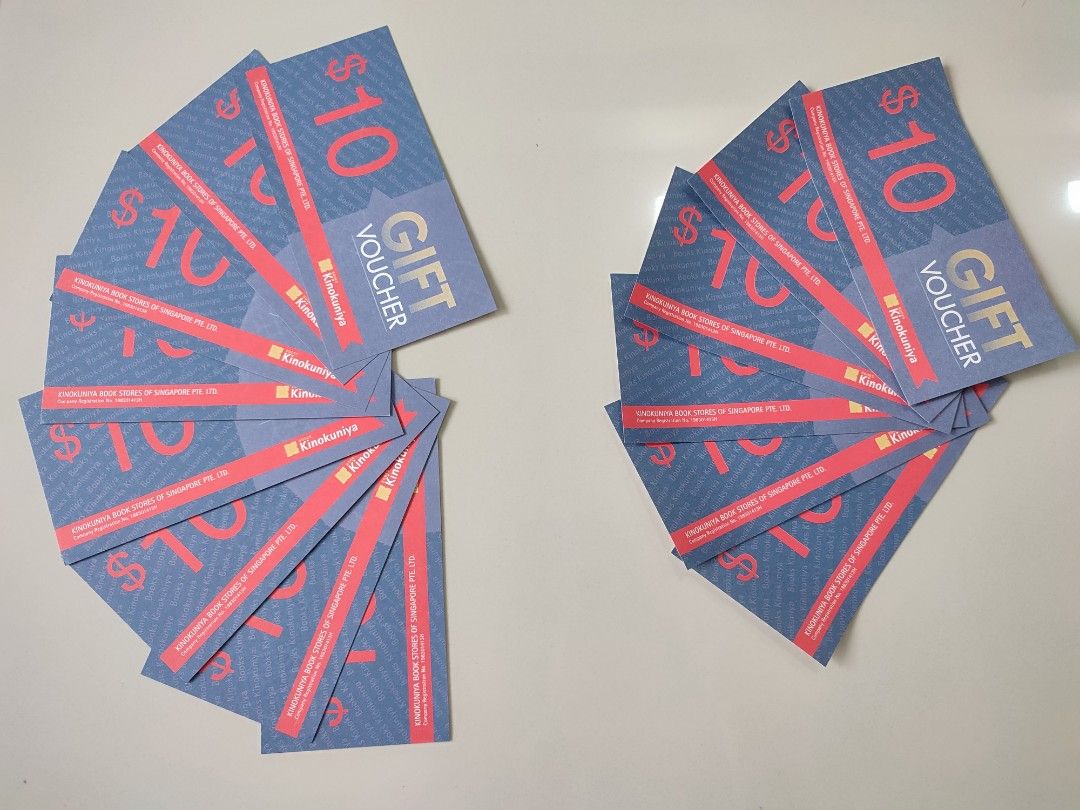 Kinokuniya Vouchers at 10 discount, Tickets & Vouchers, Vouchers on