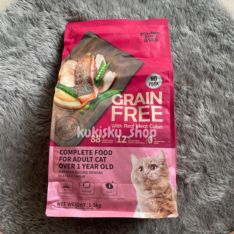 Kitchen Flavor Grain Free Adult 1 5 kg Perlengkapan Hewan