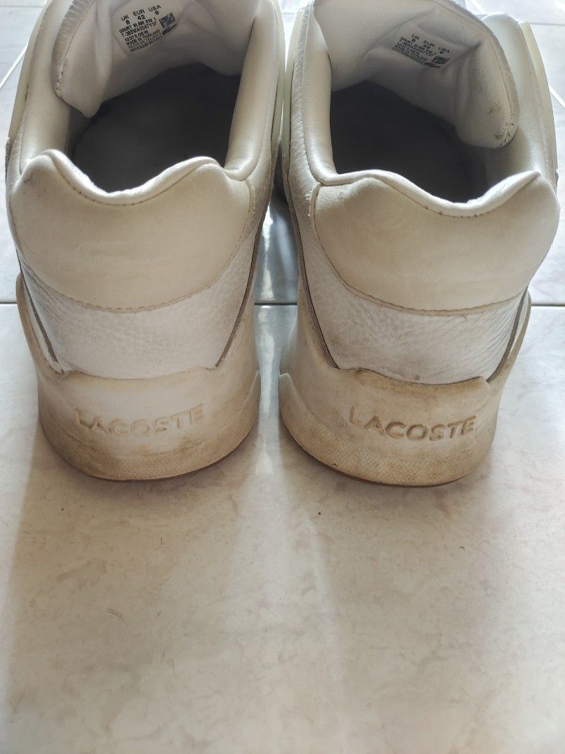 Lacoste White Sneakers Shoes Men s Fashion Footwear Sneakers on