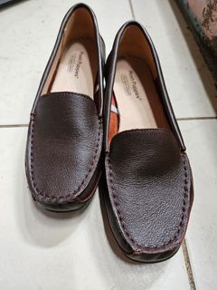 LEATHER Dark brown Loafers
